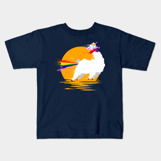 Llamacorn Kids T-Shirt by Studio Mootant